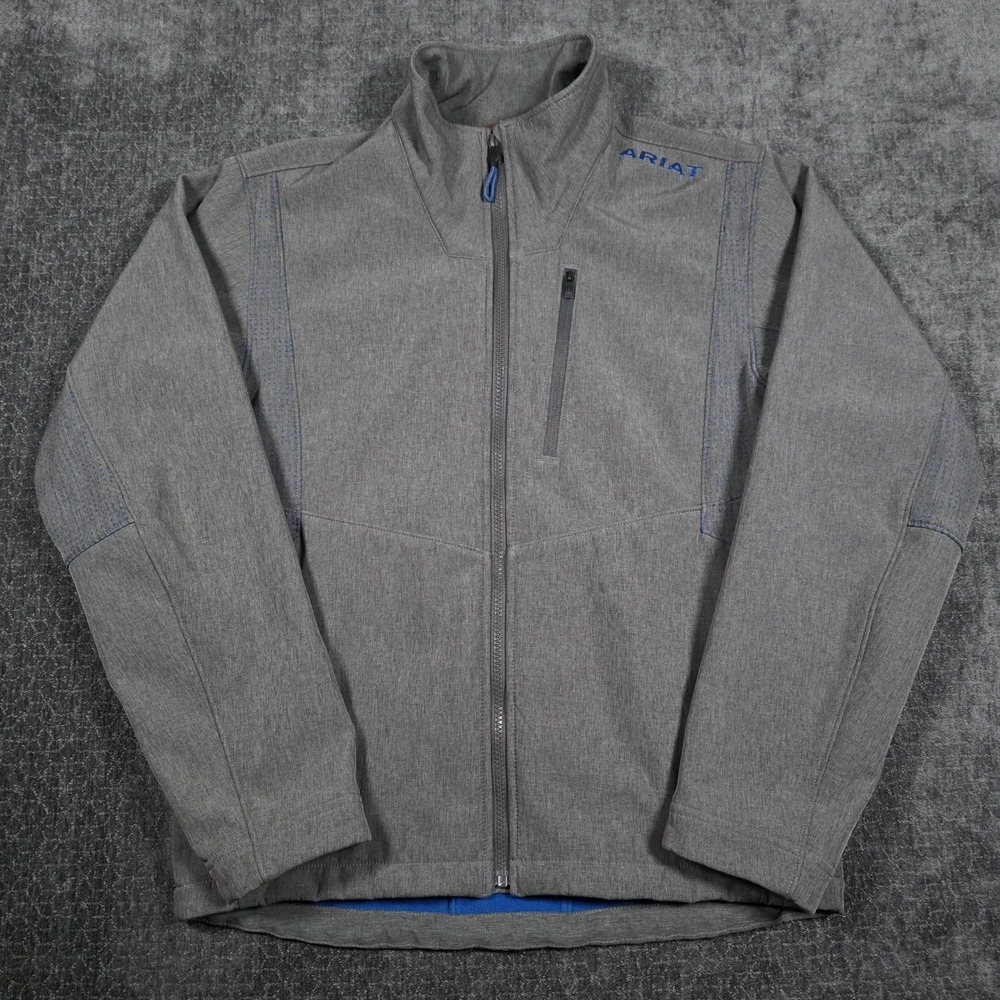 Ariat Softshell Jacket Mens Small Wind Water Resistant Fleece Lined Cowboy S